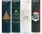12x Flaschentüten & Weihnachtstaschen für Weihnachten - Bottle Bag - Weintragetaschen - Tüten Geschenktüten für Flaschen - Geschenktaschen - Weintragetasche & Weintüte