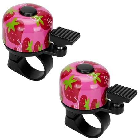 Cinsersr 2 Pcs Kinder Fahrrad Klingel,Kinder Fahrradklingel Mädchen,Kinder Fahrradklingel,Fahrradklingel Mini Fahrrad Klingel für Kinder Mädchen Jungen Erwachsener Kinderfahrrad Laufrad Zubehör