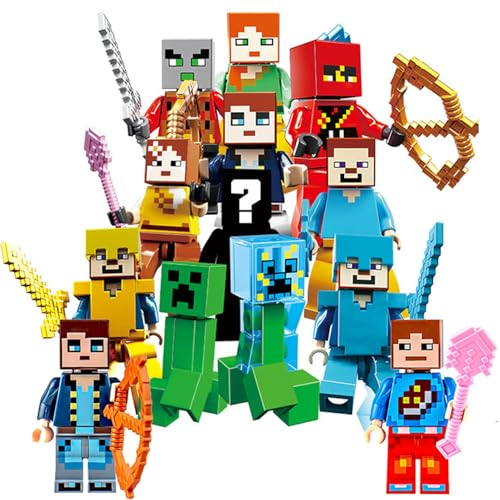 16pcs Cake Toppers - Cupcake & Cake Decorations, Cartoon Figures - Perfect for Boys & Girls' Birthday Parties