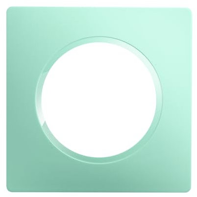 DEBFLEX - Casual Evo - Plaque de Finition - Enjoliveur Pour Prises et Interrupteurs - 1 Poste - Remplaçable - ABS - Pour Installation Encastrée - Vert d'Eau - 86 x 86 x 10 mm