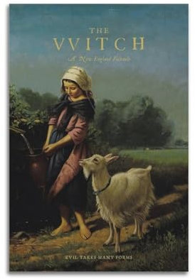 SZTIANCAI Filmposter The Witch für Schlafzimmer, Wohnzimmer, Wanddekoration, Poster, Ästhetik, Art-Deco, 30 x 45 cm, ungerahmter Stil