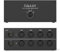 Cubilux AS-X2 Selector XLR estéreo 4 en 1 salida, conmutador de audio de entrada de línea XLR equilibrado pasivo, caja de interruptor de micrófono, carcasa de aleación de aluminio completa, compatible