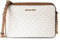 Michael Kors East West Jet Set Umhängetasche mit großem Logo, Vanille, Medium