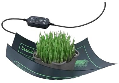 QIUYMGFG Pflanzen Heizmatte 7-100 W Pflanzen Heizkissen mit 16 ℃ bis 40 ℃ einstellbarem Thermostat Indoor Garden Grow Sämling wasserdicht heizmatte(100W (122x52cm))
