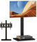 COSTWAY Support TV sur Pied, Pied TV Universel 70 Pouces Plasma LED LCD OLED Plats Incurvés, VESA Max 600 x 400 mm, 5 Hauteurs Réglables, Angle Rotative, Support TV Jusqu'à 50 KG