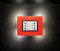 Placchetta Universale Personalizzata 3 MODULI in PLASTICA RETROILLUMINATA per interruttori luce COMPATIBILE con ABB,Bticino,Gewiss,Simon Urmet,Vimar,Beghelli,Alexa. (ROSSO, LED BIANCHI)