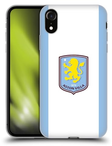 Head Case Designs Officially Licensed Aston Villa Football Club Away 2024/25 Crest Kit Gel Case [Military Grade Protection] Compatible With Apple iPhone XR