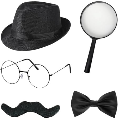TGKEAIY 5 Pcs Detective Costume Accessories Set, Detectives Kit