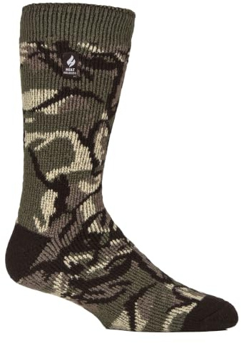 HEAT HOLDERS SOCKSHOP Mens 2.3 TOG Patterned and Plain Thermal Socks Pack of 1