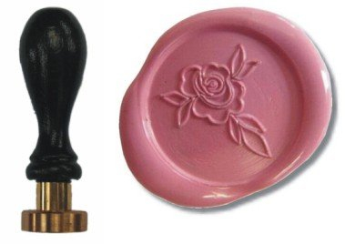 UDIG Siegel Stempel Petschaft Rose I 24 mm