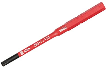 Wiha 28342 T20 x 75mm Insulated Slim Torx Torque Screwdriver Blade