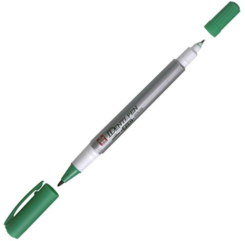 Sakura of America SAK44104 IDenti-Pen Dual Point Bulk Green44; Pack Of 3