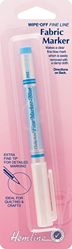 Hemline Fine Line Fabric Marker Pen Wipe Off & Wash Out - each