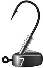 K.P Mustad Stand Up Jigkopf Jig Haken 7 Gramm - Hakengröße 4/0-3 Stück