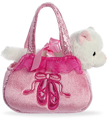 Aurora, 32828, Fancy Pal, Gatto ballerino, 20,5cm, Peluche, Rosa e Blanche