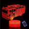 YTDZLTD Optische Täuschung 3D Feuerwehr Auto Nacht Licht 16 Farben Andern Sich Fernbedienung USB-Strom Touch Schalter Dekor Lampe LED Lampe Tisch Kinder Brithday weihnachten Geschenk