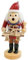 OBC Räuchermännchen Händler mit Schwibbögen rot, 15 cm, Dekofigur handbemalt im Kunsthandwerks-Stil/Räuchermann/Räucherfigur aus Holz
