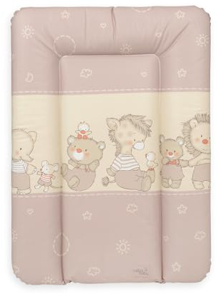 Ceba Baby® Fasciatoio Materassino - Fasciatoio neonato morbido - Cuscino Fasciatoio Lavabile per bambine e bambini - certificato Öko-Tex - impermeabile - Stelle animali baby - 70x50 cm