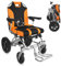 Wheel-hy Silla de Ruedas eléctrica Minusvalido con batería de Litio 24V 20Ah, Alcance 20-25 km