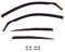 J&J AUTOMOTIVE | Windabweiser Passend Für A6 C6 Limousine 2004-2011, Heko Regenabweiser, Getönt, Set 4-Teilig, Vorne, Hinten, Aerodynamisch