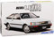 Aoshima Toyota Corolla AE85 Levin Sprinter Trueno 1500 SR 3 Türer Coupe Weiss 1983-1987 Kit Bausatz 1/24 Modell Auto