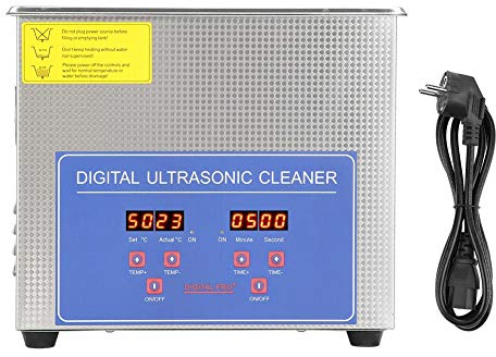 2L Pulitore Ad Ultrasuoni, Professionale Pulitore Ultrasuoni Display Digitale Con Timer per Gioielli Occhiali Orologi Monete, Pulitore industriale in acciaio inox