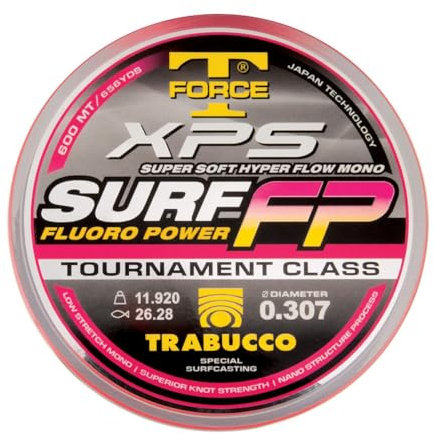 Trabucco Monofilo XPS Surf Fluoro Pink 600 m Rosa 25