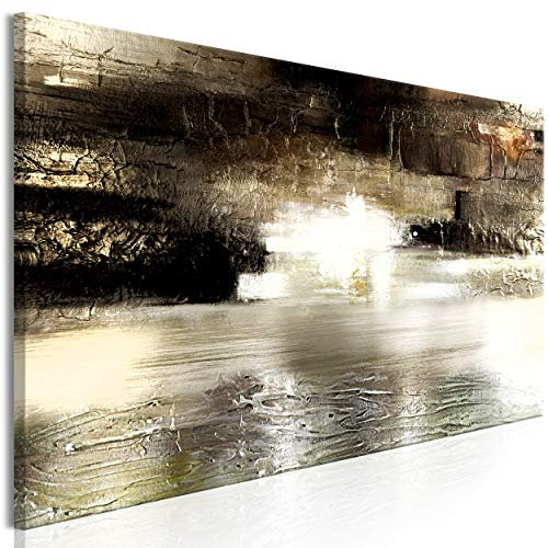 decomonkey Bilder Abstrakt 135x45 cm 1 Teilig Leinwandbilder Bild auf Leinwand Vlies Wandbild Kunstdruck Wanddeko Wand Wohnzimmer Wanddekoration Deko Modern