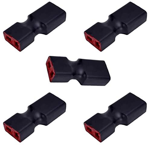 LINSYRC 5-Pack Adattatore Connettore Maschio XT60 a Connettore Femmina Spina-T Dean per RC Car Plane Lipo Batteria ESC (Senza Filo)