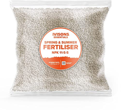 Ivisons Summer Lawn Grass Turf Fertiliser | NPK 11-5-5 Lawn Boost Mini Granular Formula | Professional Slow Release 10-8 Week Feed | Provides Your Lawn With The Nutrients It Needs (5kg)