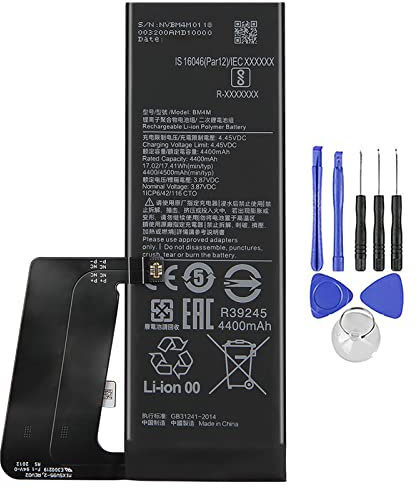 ELLENNE Batería compatible con Xiaomi Redmi Mi 10 Pro BM4M 4500mAh alta capacidad con kit de desmontaje incluido, Universal, normal