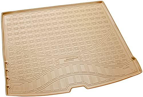 Recambo Gummi Kofferraumwanne Premium passend für Volvo XC60 II | Typ 246 | ab 2017 | passgenau mit Rand | Beige