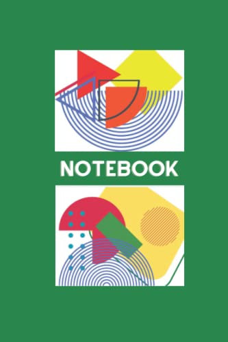 Notebook: Geometric style 6x9 blank lined 120 page notebook