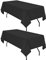 2er-Pack Schwarze rechteckige Polyester-Tischdecken, 153×320cm für 8-Fuß-Rechtecktische, Polyester-Tischdecke, knitterfrei, waschbare Tischdecke für Hochzeitsempfang, Bankettparty