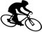 Adesivi per ciclisti da corsa, adesivi sportivi per auto, ciclismo (RPt18/2) (20 x 15,3 cm)