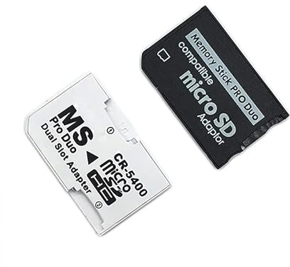 VKMKV 1 x SD TF auf Memory Stick MS Pro Duo for PSP 1000 2000 3000 Card Dual 2 Slot Adapter Converter (Color : Each 5Pcs)