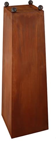 Rostikal Edelrost Blumensäule 70 cm Garten Deko Pflanzschale Outdoor Dekoration