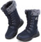Csgkag Stivali da Neve Uomo Donna Scarpe Invernali Stringate Stivaletti Fodera Caldi Stivaletti Casual Outdoor Antiscivolo Scarponi Trekking,Blu,EU41
