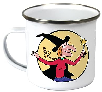 Robert Frederick Room On The Broom Emaille-Tasse