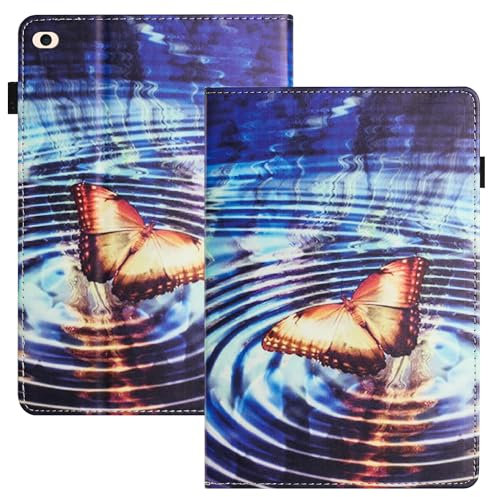 LSPCASA Coque pour iPad Mini 1/2/3/4/5 Coque iPad Mini 4 Réveil/Veille Automatique Coque iPad Mini Coque iPad Mini 2 avec Emplacements pour Cartes Coque iPad Mini 5 Papillon