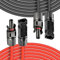 Prolunga Cavo Solare 2 x 20M 6mm² (10AWG) 1500V Cavo Fotovoltaico Pannello Con connettore Impermeabile IP68, per impianto solare Pannelli solari fotovoltaico Montaggio