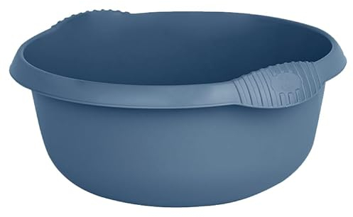 M1SS 32cm High Grade Plastic Round Bowl Kitchen Sink,Basin Mixing, Washing Up Bowl Tidy Organizer (Navy Blue)