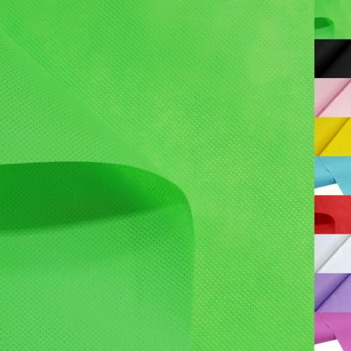 TOLKO preisgünstiger, robuster Dekovlies 150cm breiter Dekostoff für Party Hochzeit Feier Stoffe zum Nähen Meterware Dekorieren (Grün)