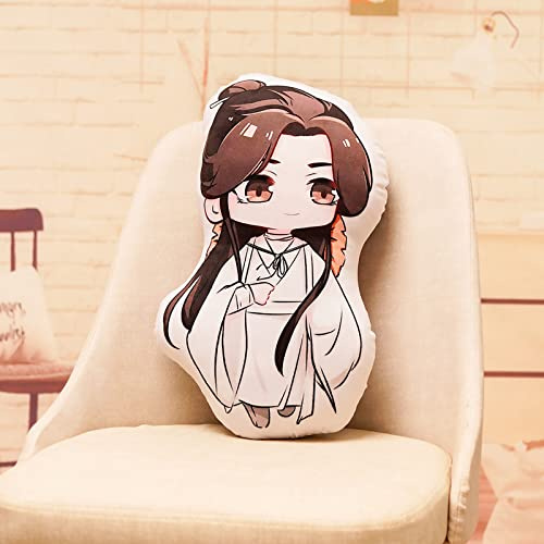 Tongyundacheng 45 cm Tian Guan Ci Fu Anime Kissen Xie Lian Hua Cheng Cosplay bedrucktes Kissen niedlich Cartoon weich gefülltes Kissen Wurfkissen für Heimdekoration