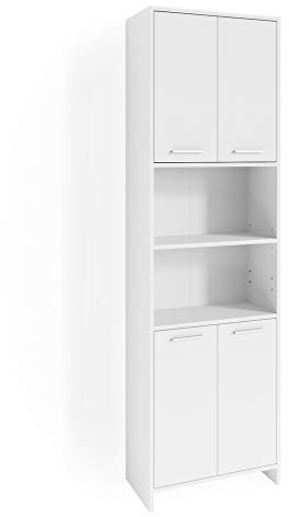 Vicco Badschrank Maris, Weiß, 56.1 x 190 cm Hochschrank