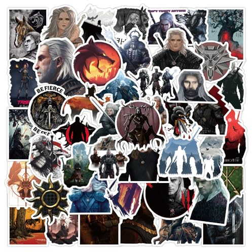 50 Stück Witch.Hunt Aufkleber Auto Laptop Telefon Gitarre Skateboard Motorrad Fahrrad Witch.Hunt Stickers Set Vinyl Wasserdicht Aesthetic Aufkleber für Jugendliche Kinder Erwachsene