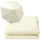 WOGTITYI Sonnenschirm Ersatzbezug Bespannung Mit 200cm 270cm 300cm 6 Streben/8 Streben, Gartenschirm Ersatzabdeckung, Für Hof, Garten, Strand, Pool(Stärke:White,Size:2.70m-6Streben)