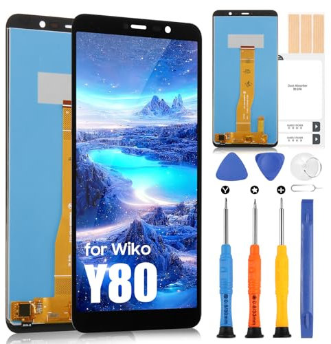 Pantalla LCD para Wiko Y80 Teléfono Móvil Pantalla para Wiko Y80 2019 Reemplazo de la Pantalla Táctil Digitizer Full Assembly con Herramientas 5,99