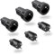 RYAN 3 Pares Enchufe Macho Hembra Clavija Enchufes Acoplamiento 250V 6A IP44 Kit de Enchufe Macho Enchufe Hembra Schuko para Cable facilitar el cableado 2 Pin Adaptador Conectores (Negro)