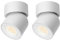 Aisilan 2er Weiß Deckenstrahler LED Dimmbar, 9W 360° Schwenkbar Deckenlampe Spots Modern Warmweiß Drehbar Deckenleuchte Strahler für Schlafzimmer Wohnzimmer